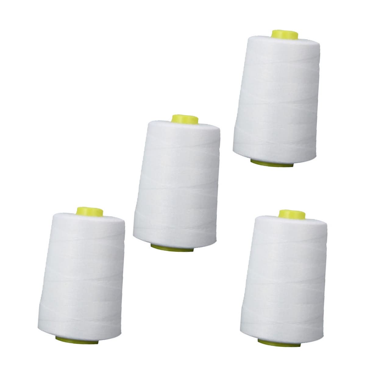SEWACC 4stücke Polyester Nähgarn Für Nähmaschine Weiß Langlebig Und Für Hand Und Maschinen-nähprojekte Einschließlich Quilten Und Taschenherstellung
