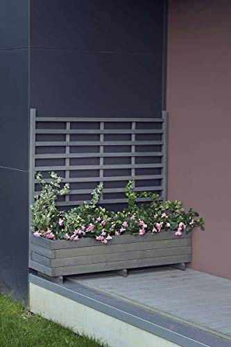 GASPO Blumenkasten mit Rankhilfe Gmunden Blumentopf aus Holz L 136 cm x T...