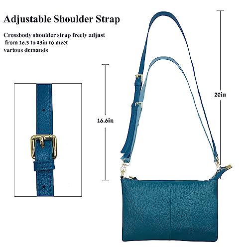 Image of Beurlike Leather Wristlet Wallet Clutch Purses For Women Small Crossbody Phone Bags