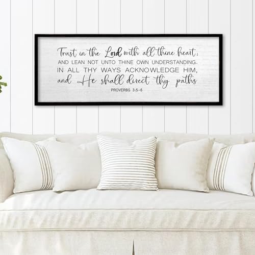 TQianJiang Bible Verse Wall Art Trust in The Lord With