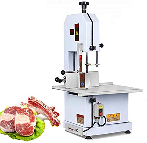 WYZXR 1600W Electric Bone Sawing Machine Commercial Tabletop Bone Cutting Machine Stainless Steel Meat Chopping Machine for Cutting Fish Pig's hoof Beef Bone and Frozen Meat (220V)