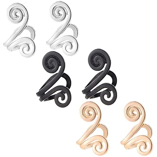 Pipihome Akupressur Schlankheits Ohrringe, 3 Paar Zunis Magnetische Akupressur Ohrringe, Lymphdrainage Mag Studs zum Abnehmen, Non-Piercing Ohrringe, Ohrklammer Schmuck für Frauen (A) Cover