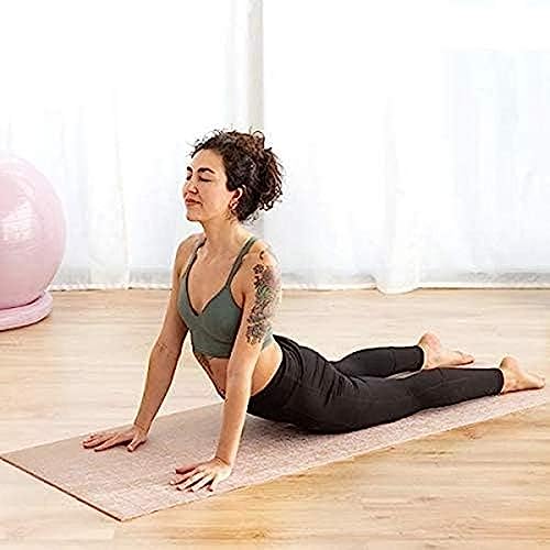 InnovaGoods® yogamatta av jute Jumat, praktisk och bekväm, med halkskyddande och absorberande design, enkel att vika och rullas ut, perfekt för...