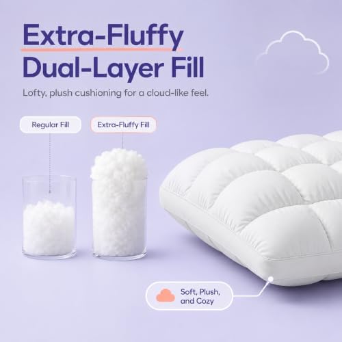 Soye Korea Pillow, Cooling Memory Foam Pillow with Neck Support, Ergonomic Contour Pillow for Side Sleepers and Back Sleepers, Breathable Soft Bed Pillow with Washable Cover,Purple - 3
