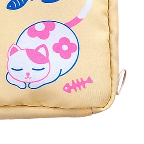 harayaa Saco de Armazenamento de Guardanapo de Desenho, Reutilizável com Zíper, Bolsa Lavável, Supor