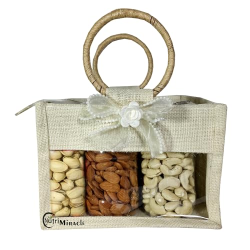 Image of NUTRI MIRACLE Thanksgiving Celebration Gift Pack | Dry Fruits Hamper for Office and Home