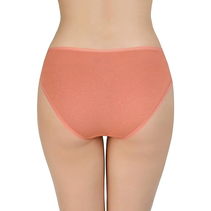 Image of LOURYN KOULYN Solid Low Rise Cotton Bikini Panty Pack(Pack of 3)
