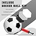 ANMERXG 6x4FT Kids Soccer Goals for Backyard, 6'x4' Portable Soccer Goal with Ball and Cones Soccer Net Set Training Equipment (6x4FT, Black, 1 Set)