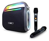 Caixa de som bluetooth x40 pro: 120w graves profundos luzes rgb ipx4