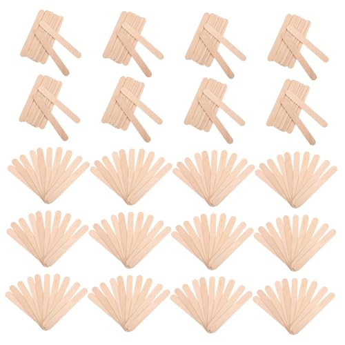 HOMOCONO Oral Cavity Depressors 20packs Wooden Tongue Stirring Sticks Excellent Craftsmanship