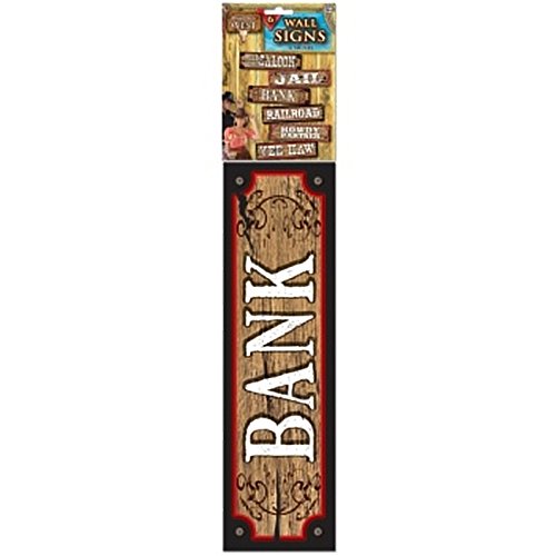 Forum Novelties X75925 Way out West Signs, Multicolor, Talla única