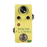 FLAMMA FC21 Compresseur Pédale d'effets pour guitare électrique Effet de compression optique classique True Bypass