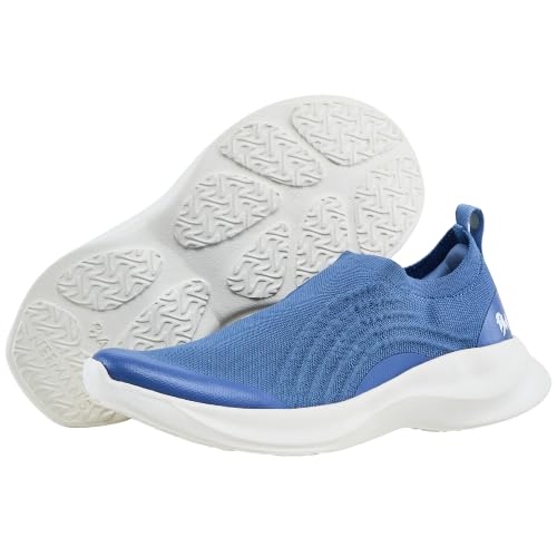 Image of Neeman's Curve Knit Slip On Shoes for Men | Casual Slip On Shoes | Lightweight Walking Shoes | Breathable Knit Upper | Comfortable Cushioned Shoes | Stretch Fit | EVA Sole with Grip