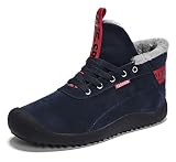 Hombre Invierno Botines Fur Calentar Botas Botas de Nieve Al Aire Libre Boots Impermeables Anti-Deslizante Zapatos Zapatos de Senderismo y Trekking 39-48 EU