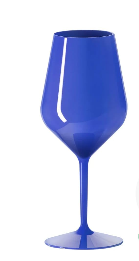 R.G. Service Set 8 o 10 Calici infrangibili colorati - Bicchieri per cocktail e Vino da Barca, Giardino, Piscina, Terrazzo - Calici colorati - Set bicchieri in Plastica perfetta idea regalo per amici.