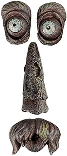 3D Old Man Tree Face Yard Art Decorations,Funny Old Man Face Sculpture Whimsical Tree Face Garden Decoration (C)
