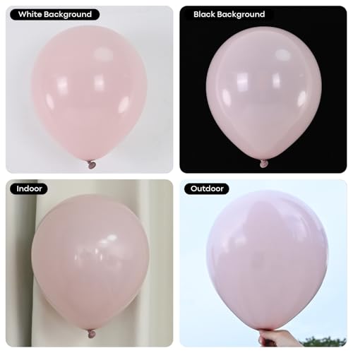 Image of Cavern Pink Balloons Arch Boho Pink Balloons Garland Retro Dusty Blush Rose Balloon Different Sizes Helium Latex Balloon Girls Birthday Party Decoration Wedding Bridal Baby Shower Bachelorette