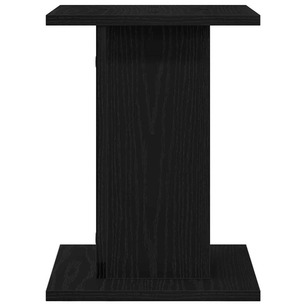 Soporte para plantas, 2 unidades, aspecto de roble negro, material de madera, 30 x 30 x 40 cm, soporte para plantas para salón, terraza, jardín, soporte estable para interior y exterior