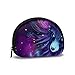 Space Fox Art Travel Shell Cosmétiques Sacs De Rangement Sacs De Toilette Portable pour Femmes Fille Petit Porte-Monnaie Sac Portefeuille Coin Sac