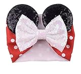 CLGIFT Minnie Mouse Ears Baby/Toddler Headband, Minnie Mouse Baby Ears, Minnie Mouse Ears Baby...