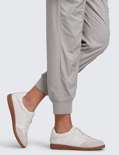 Image of CRZ YOGA Ease Line Joggers 26 inch /28.5 inch /30.5 inch | Casual, Lightweight, Ruched Design, Pockets, for Women