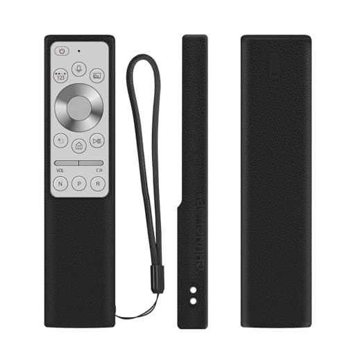 Funda Protectora de Silicona para Samsung Mando a Distancia, BN59-01311G BN59-01311B BN59-01265A BN59-01358B, Funda Mando para Samsung, Antideslizante, A Prueba de Golpes, Lavable (Negro)