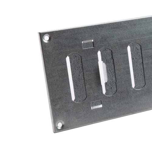 300x100 mm (12x4") Sliding Grille Made of Sheet Steel, galvanised Ventilation Grille, Made by Europlast, galvanised - Image 4