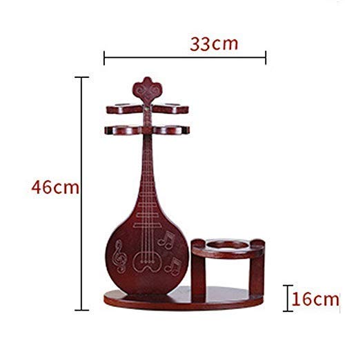 Soporte para Botella de Vino Estilo Violín en Madera de Bambú miniatura 2