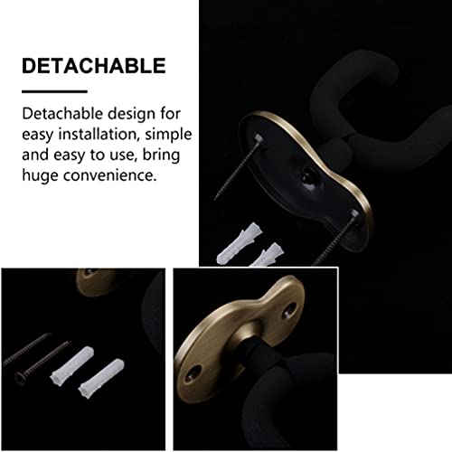 EXCEART Wall Mount Guitar Hanger Metal Foam Guitar Display Hanger Wall Hook Holder Stand for Bass El