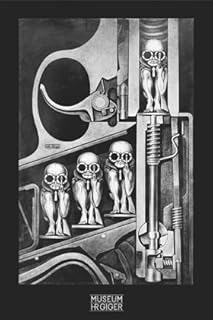 H R Giger Birthmachine Art Paper Poster Measures 36 x 24 inches (91.5 x ...