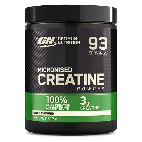 Optimum Nutrition Micronised Creatine Monohydrate formulated for Muscle Development By On Unflavoured, 88 Servings, 317 g