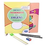 Navneet Youva Happiness Combo Mathematics Study Kit 2 Part 1 (1 Digest + 3 Subject Book + 2 Pencils + Sharpner + Eraser + Scale) (23917)