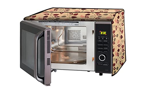 Image of Stylista Microwave Oven Cover for IFB 30 L Convection 30BRC2 Petals Pattern Yellow