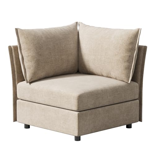 ABCASA Modular Sectional Sofa Corner Couch Beige