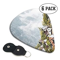 Lot de 6 médiators vintage imprimés maison dans les montagnes avec boîte de rangement pour guitare acoustique et électrique - Les Beatles, Paul McCartney, John Lennon, RIngo Starr, George Harrison Lot de 6 médiators vintage imprimés maison dans les montagnes avec boîte de rangement pour guitare acoustique et électrique – Image 2