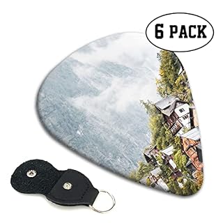 Lot de 6 médiators vintage imprimés maison dans les montagnes avec boîte de rangement pour guitare acoustique et électrique - Les Beatles, Paul McCartney, John Lennon, RIngo Starr, George Harrison Lot de 6 médiators vintage imprimés maison dans les montagnes avec boîte de rangement pour guitare acoustique et électrique – Image 2