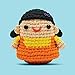 The Woobles Beginners Crochet Kit with Easy Peasy Yarn as seen on Shark Tank - with Step-by-Step Video Tutorials - Squid Game (Young-HEE Character)