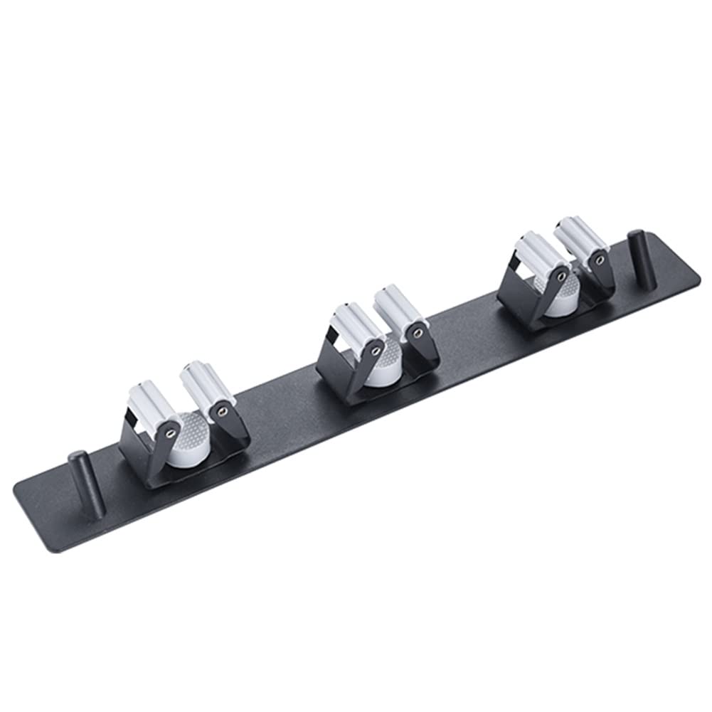 Porta Scopa e mocio, Gancio per mocio da Appendere a Parete in Acciaio Inossidabile Porta Clip per mocio Design con Fibbia Strumento per la Pulizia Porta mocio per Cucina, Bagno (Color : Silver, Siz