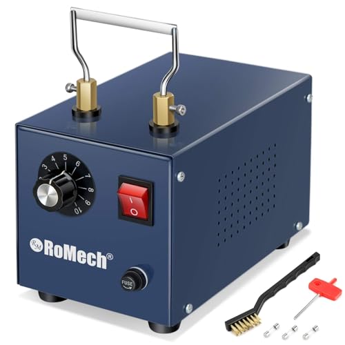ROMECH 160W Adjustable Electric Rope Cutter Hot Knife Thermal Blade Bench Mount Cutting Tool Kit for Braid Fabric Webbing Belting Ribbon (160W RM-025)