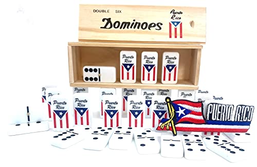 Dominó Boricua en Caja de Madera para Adultos miniatura 4