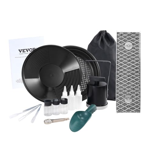 VEVOR Kit per Ricerca dell'Oro Mini Cassetta di Sicurezza, Attrezzatura per l'Estrazione d'oro in...