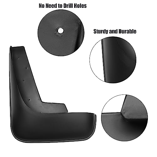 Image of ACROPIX Car Front and Rear Mud Flaps Splash Guards Fit for Toyota Camry - Pack of 12 Black