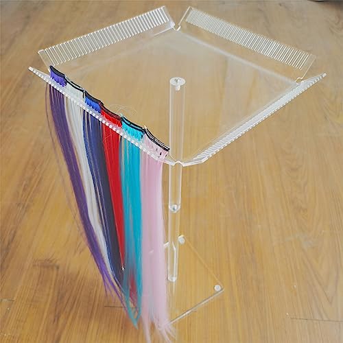 Soporte de extensión de cabello profesional en acrílico transparente 4