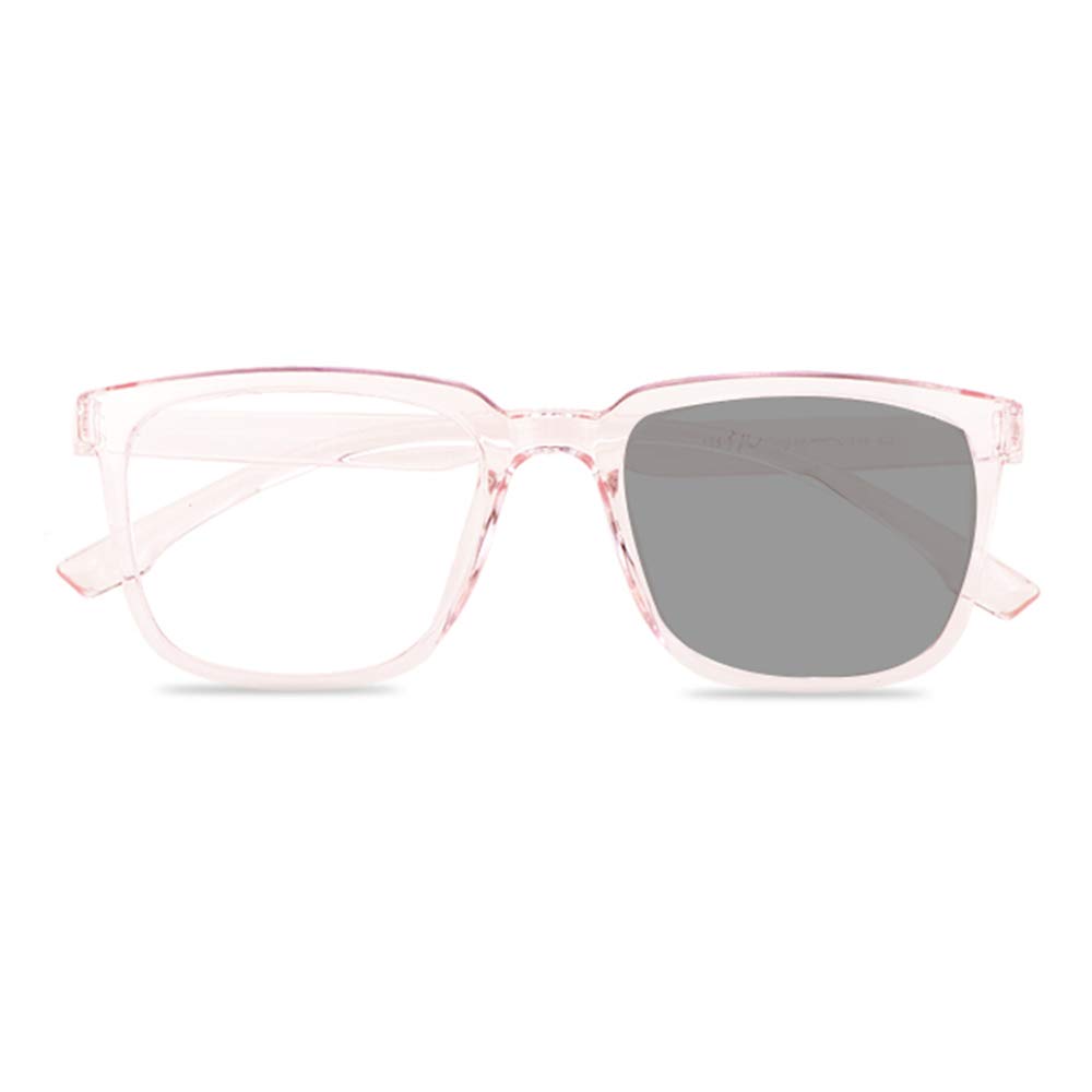 MANG Transición Al Aire Libre Gafas De Lectura Fotocromáticas De Gran Tamaño Cuadrado Marco Transparente Gafas De Aumento Multifocus Lectores De Computadora con Bloqueo De Luz Azul