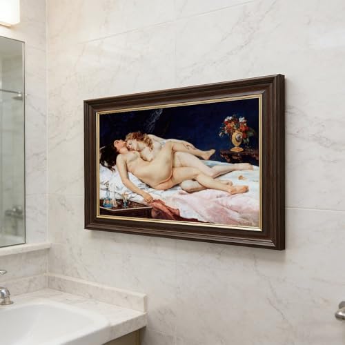 Impression sur toile Le Sommeil de Courbet pour décoration murale