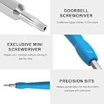 Ring Doorbell Screwdriver Replacement Kit - Smart Device Screwdriver - Blue Handle with Interchangeable Head - Includes 16 Ring Doorbell Screws - Easy Installation - Spare Screws & Removal Tool (Blue)