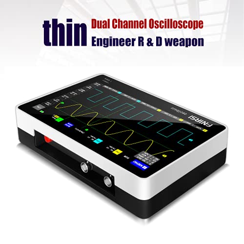 QDTimes Oscilloscope FNIRSI-1013D Digital Oscilloscope Dual Channel 100M Bandwidth 1GS Sampling Rate Mini Tablet Digital Oscilloscope(FNIRSI-1013D)