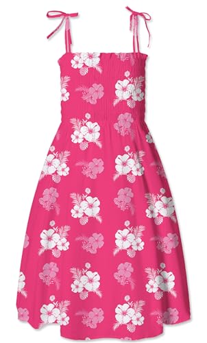 Image of SANGTREE Girls' Women's Summer Sundress Casual Smocked Floral Beach Holiday Dress, 18 Month - XL