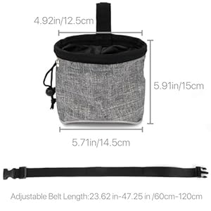 Sueiannmn Dog Treat Pouch Bag Puppy Dog Training Snack Bag Builtin Poop Bag Dispenser with Adjustable Waist Belt Pouch Handfree for Dog Walking Training Cucciolini Doodles Sueiannmn dog treat pouch bag puppy dog training snack bag built in poop bag dispenser with adjustable waist belt pouch hand free for dog walking training cucciolini doodles