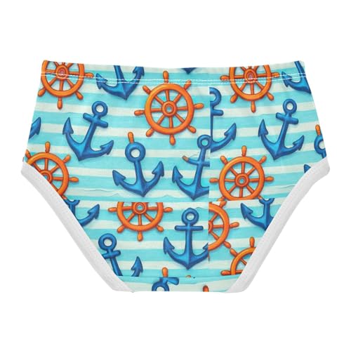 Joisal Blue Anchors Stripes Toddler Girls Underwear 2t Cotton Girl Panties Cute Durable Underpants Briefs2